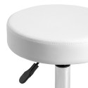 Taburete Cosmético AM-310 V Blanca