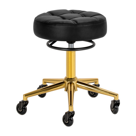 Friseur GABBIANO Hocker D054G Schwarzgold