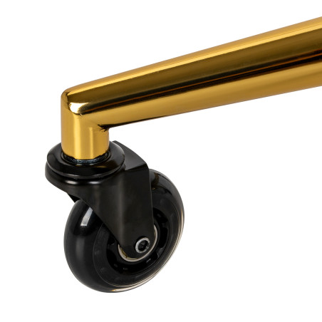 Friseur GABBIANO Hocker D054G Schwarzgold