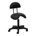 Stool black 6001 cosmetic with black base