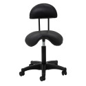 Stool black 6001 cosmetic with black base
