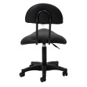 Sgabello cosmetico 6001 nero con base nera