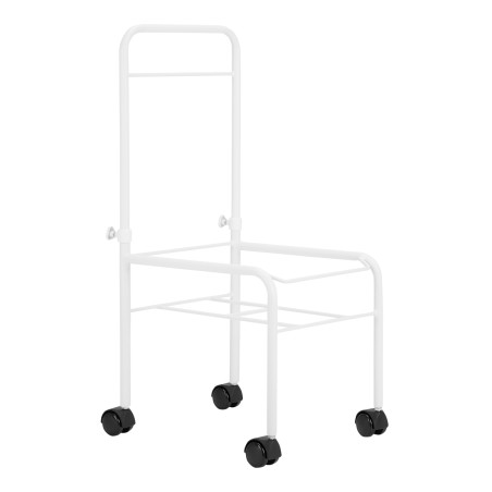 Biały basen do pedicure na kółkach