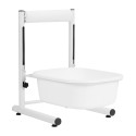 Piscina per pedicure regolabile in altezza bianco