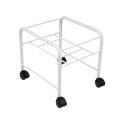 Straight pedicure pool with casters white
