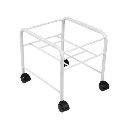 Straight pedicure pool with casters white
