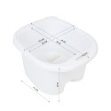 Pedicure tray with white rollers ACTIVESHOP