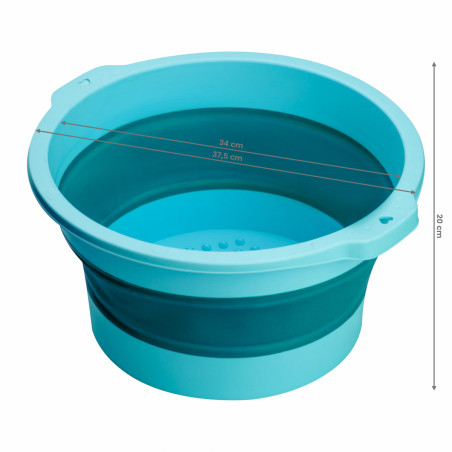 Blauw opvouwbaar pedicurebakje