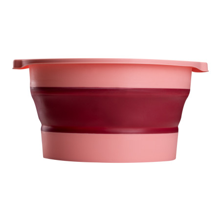 Bandeja cor-de-rosa dobrável para pedicure