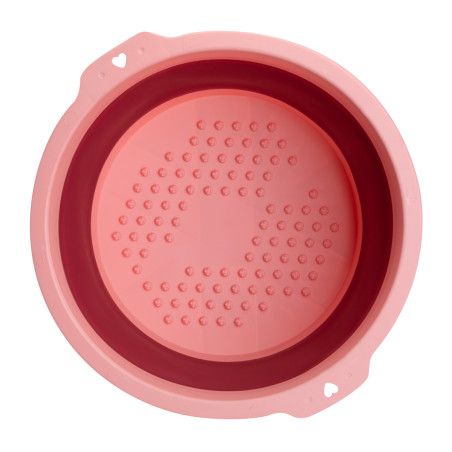 Plateau de pédicure pliable rose