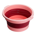 Plateau de pédicure pliable rose