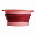 Plateau de pédicure pliable rose