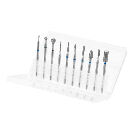 Set de burghii diamantate din 10 piese.