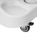 Carrinho da bandeja do duche AZZURRO branco