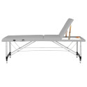 Balance Foldable Aluminum Massage Table 3 Segments Gray
