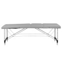 Balance Hopfällbar aluminiummassagebord 3 grå segment
