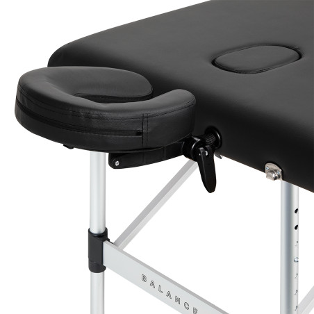 Balance Aluminium Foldemassagebord 3 Segmenter Sorte