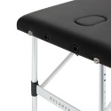 Balance Aluminium Foldemassagebord 3 Segmenter Sorte