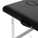 Balance Aluminium Foldemassagebord 3 Segmenter Sorte