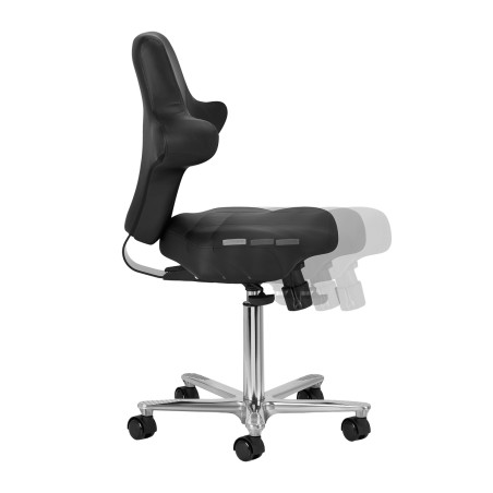 AZZURRO Speciale 152 zwarte cosmeticastoel