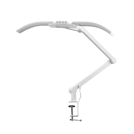 Lâmpada para manicure GLOW L05 articulada para bancada, branca