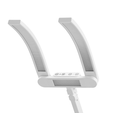 Manikyrlampa GLOW L05, böjd, för arbetsbord, vit