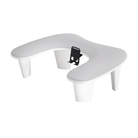 MOMO Croissant manicure armrest with phone holder, grey