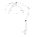 Candeeiro de mesa para tratamentos GLOW MX3 branco