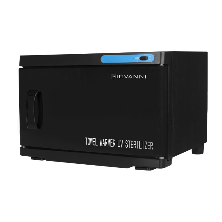 Towel warmer with UV-C sterilizer, 16 L, black