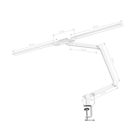 GLOW L04 bordlampe til manicurebehandling, hvid