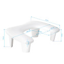 MOMO White Croissant manicure armrest