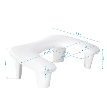 MOMO Supporto per manicure Croissant bianco