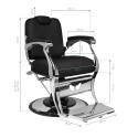 GABBIANO chaise de barbier Dario noire