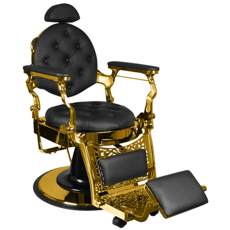GABBIANO Giulio Gold black barber chair