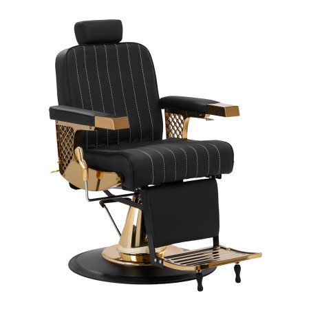 Silla de barbero GABBIANO Marcus negro dorado