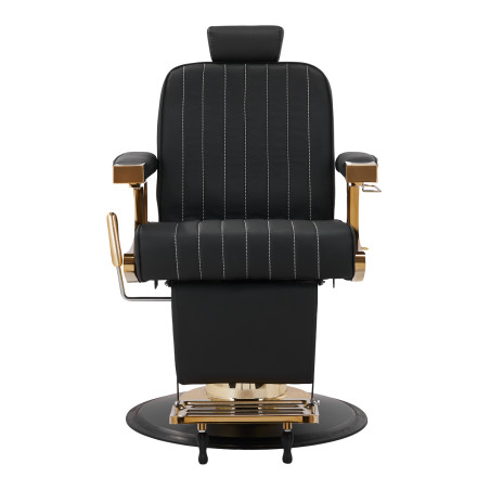Fauteuil de barbier GABBIANO Marcus noir et or