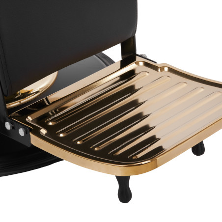 Cadeira de barbeiro GABBIANO Marcus preto e dourado