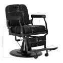 Sedia da barbiere Carlos Black