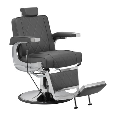 Fauteuil de barbier HAIR SYSTEM BM88066 gris