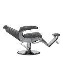 Fauteuil de barbier HAIR SYSTEM BM88066 gris