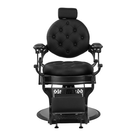 Barber chair GABBIANO Niccolo in black with a black frame