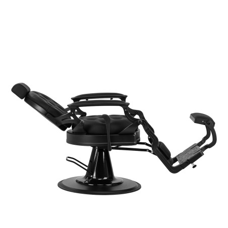 Barber chair Gabbiano Niccolo nero con struttura nera