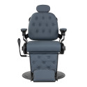 Fauteuil de barbier GABBIANO Francesco couleur graphite avec structure noire