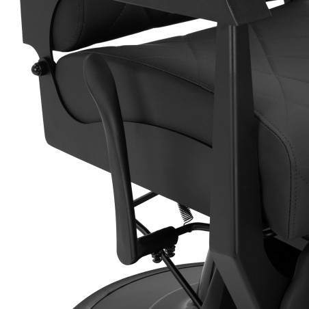 Fauteuil de barbier GABBIANO Bruno avec structure noire, noir