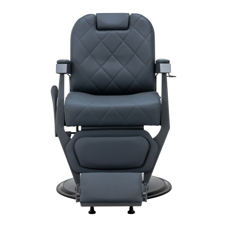 GABBIANO Bruno barber chair, steel blue with gray base