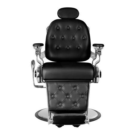 GABBIANO fauteuil de barbier Francesco chromé noir
