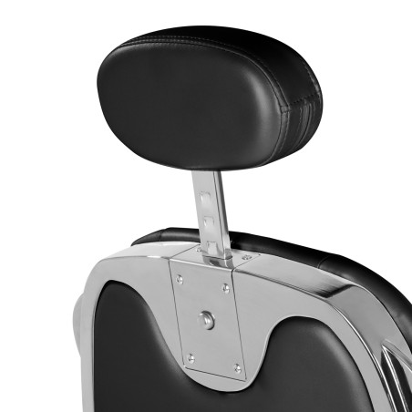 GABBIANO fauteuil de barbier Francesco chromé noir