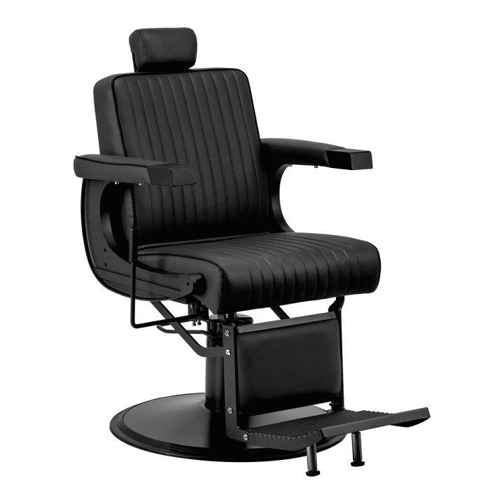 GABBIANO Visionerio barberstol, sort med sort stel