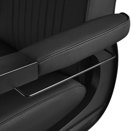 GABBIANO chaise de barbier Visionerio noire, structure noire