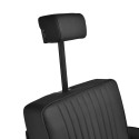 GABBIANO chaise de barbier Visionerio noire, structure noire
